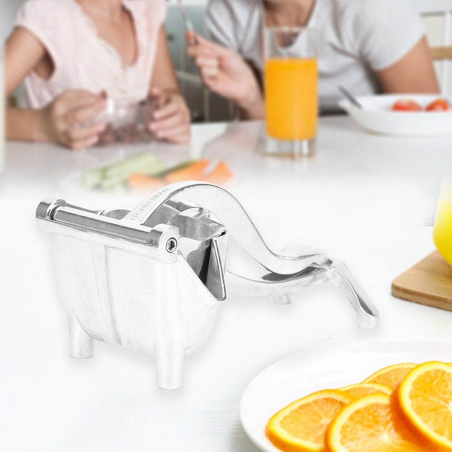 Mini Manual Fruit Juicer Lemon Press Squeezer Aluminum Alloy Extractor Household Squeezing ToolSilver
