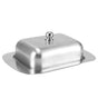 Butter Dish Stainless Steel Dessert Bowl Cheese Bread Box W/ Handle Cover Kitchen Accessories