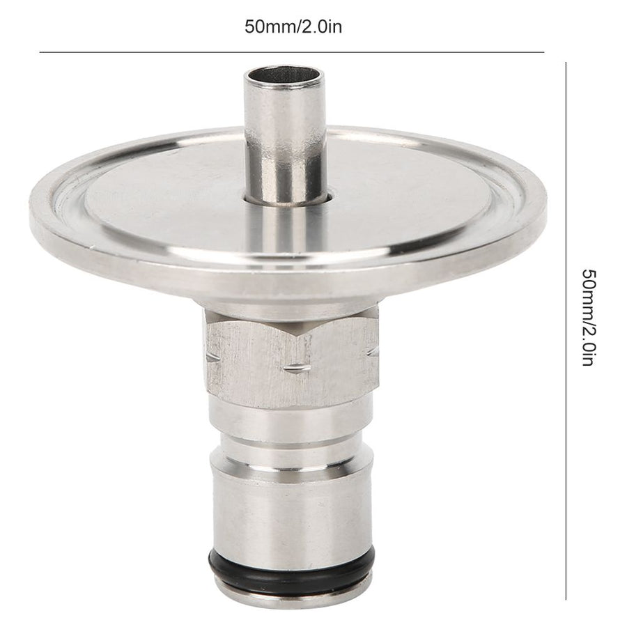 1.5in Gas Lock Post Adapter Tri Clamp to Ball Connector Beer Brewing Accessory Brewer Fitting