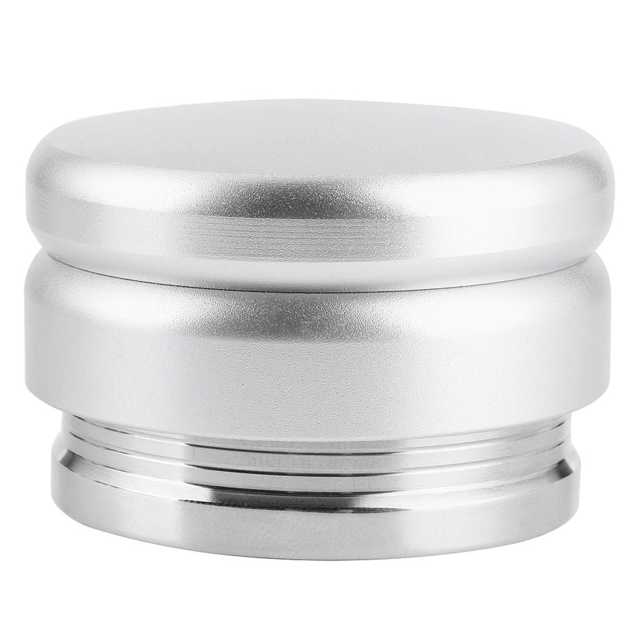 Adjustable Stainless Steel Coffee Tamper Flat Base Coffee Powder Distributor Leveler Tool for Home OfficeSilver