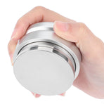 Adjustable Stainless Steel Coffee Tamper Flat Base Coffee Powder Distributor Leveler Tool for Home OfficeSilver