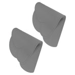 2pcs Children Cloud Shape Placemat Silicone Waterproof Heat Insulation Feeding Plate PlacematGray