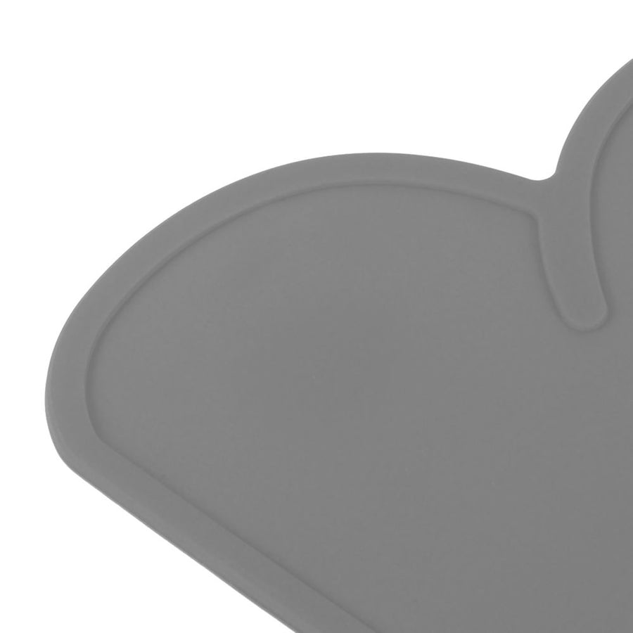 2pcs Children Cloud Shape Placemat Silicone Waterproof Heat Insulation Feeding Plate PlacematGray