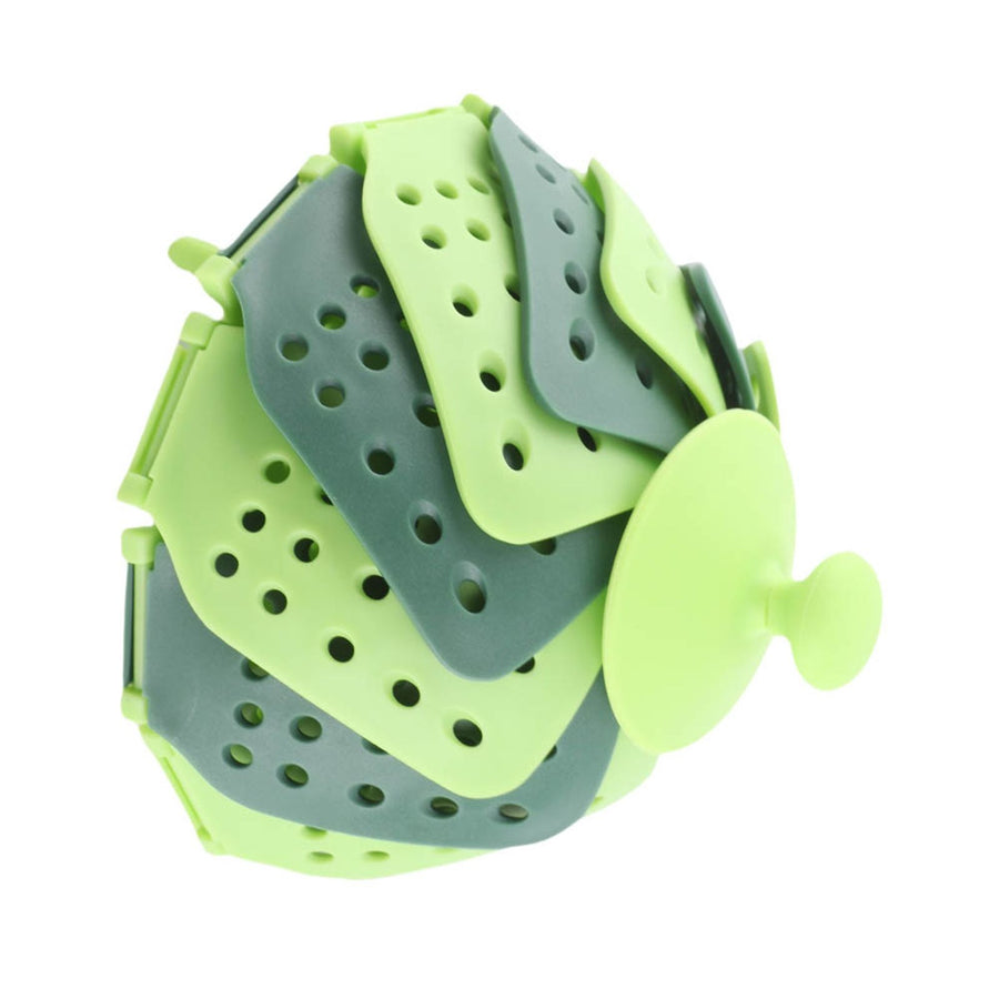 2pcs Foldable Steaming Basket High Temperature Resistant Cooker Dish for Vegetable Fruit