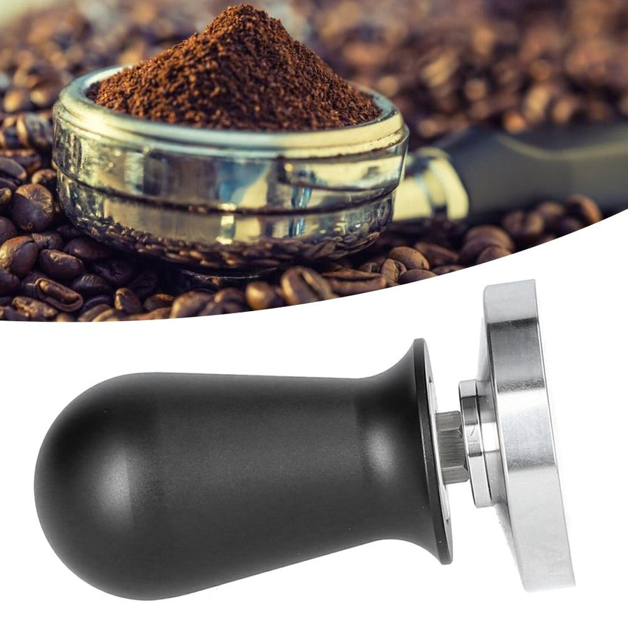Stainless Steel Coffee Tamper Tool Elastic Powder Press with Spring for Home Office58mm