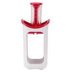 Squeeze Station Press &amp; Store System Portable Children Fruit Puree Squeezer Food Pouches for Home Kitchen(Rosy Red )