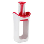 Squeeze Station Press &amp; Store System Portable Children Fruit Puree Squeezer Food Pouches for Home Kitchen(Rosy Red )