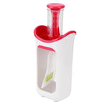 Squeeze Station Press &amp; Store System Portable Children Fruit Puree Squeezer Food Pouches for Home Kitchen(Rosy Red )