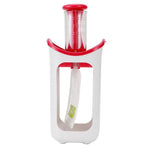 Squeeze Station Press &amp; Store System Portable Children Fruit Puree Squeezer Food Pouches for Home Kitchen(Rosy Red )