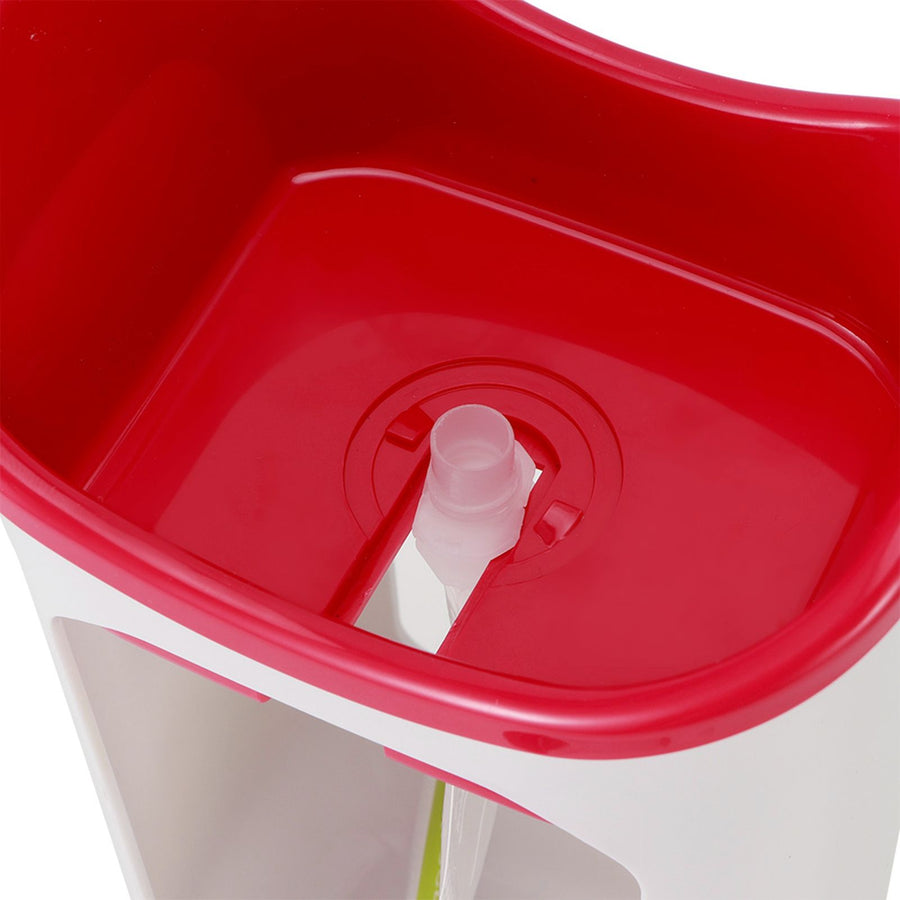 Squeeze Station Press &amp; Store System Portable Children Fruit Puree Squeezer Food Pouches for Home Kitchen(Rosy Red )