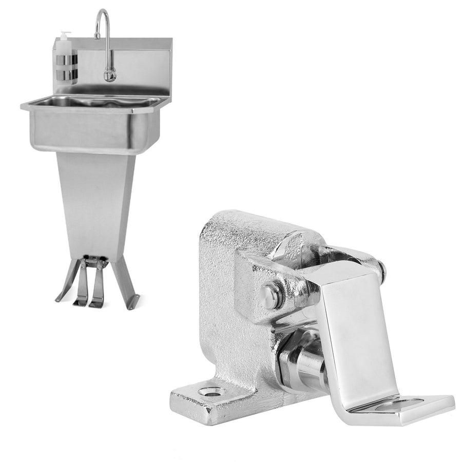 G1/2 Thread Brass Faucet Valve Faucet Accessories for Bar Hotel Restaurant CanteenSingle Temperature Pedal Valve