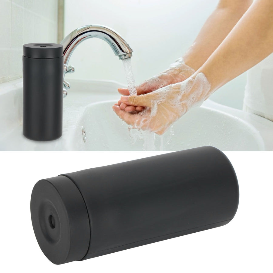 240ml Manual Hand Soap Dispenser Lotion Shampoo Soft Silicone Bottle Easy Squeeze for Kitchen BathroomBlack