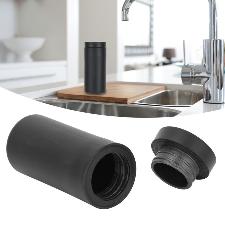 240ml Manual Hand Soap Dispenser Lotion Shampoo Soft Silicone Bottle Easy Squeeze for Kitchen BathroomBlack
