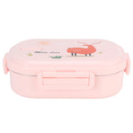 Insulated Lunch Box Leak Proof Stainless Steel Bento Box Japanese Food Children Container(Pink )
