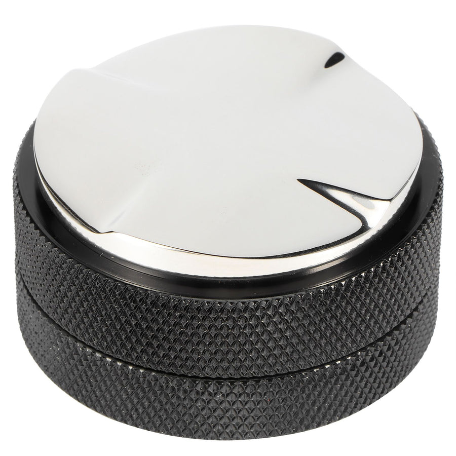 58mm Stainless Steel Coffee Tamper Powder Distributor Leveler Tool Adjustable Height with NonSlip Thread(4 Angled Slopes Base )