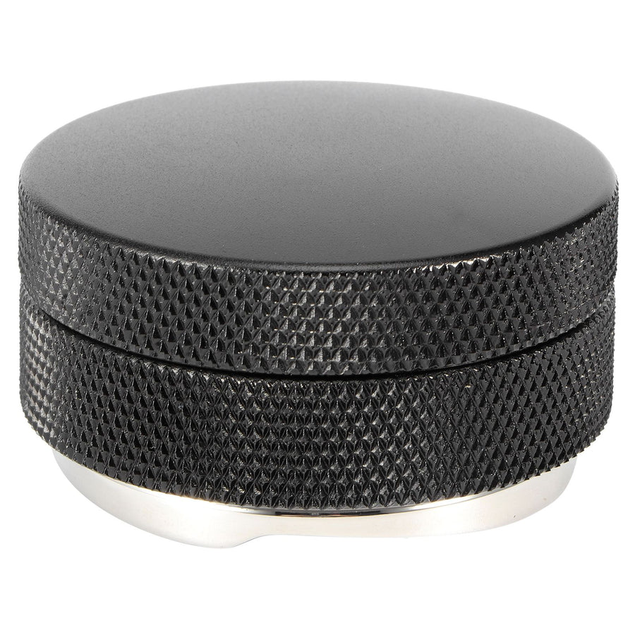 58mm Stainless Steel Coffee Tamper Powder Distributor Leveler Tool Adjustable Height with NonSlip Thread(4 Angled Slopes Base )