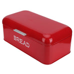 European Style Bread Bin Box Food Storage Container Kitchen Accessory for Bakery Shop Red