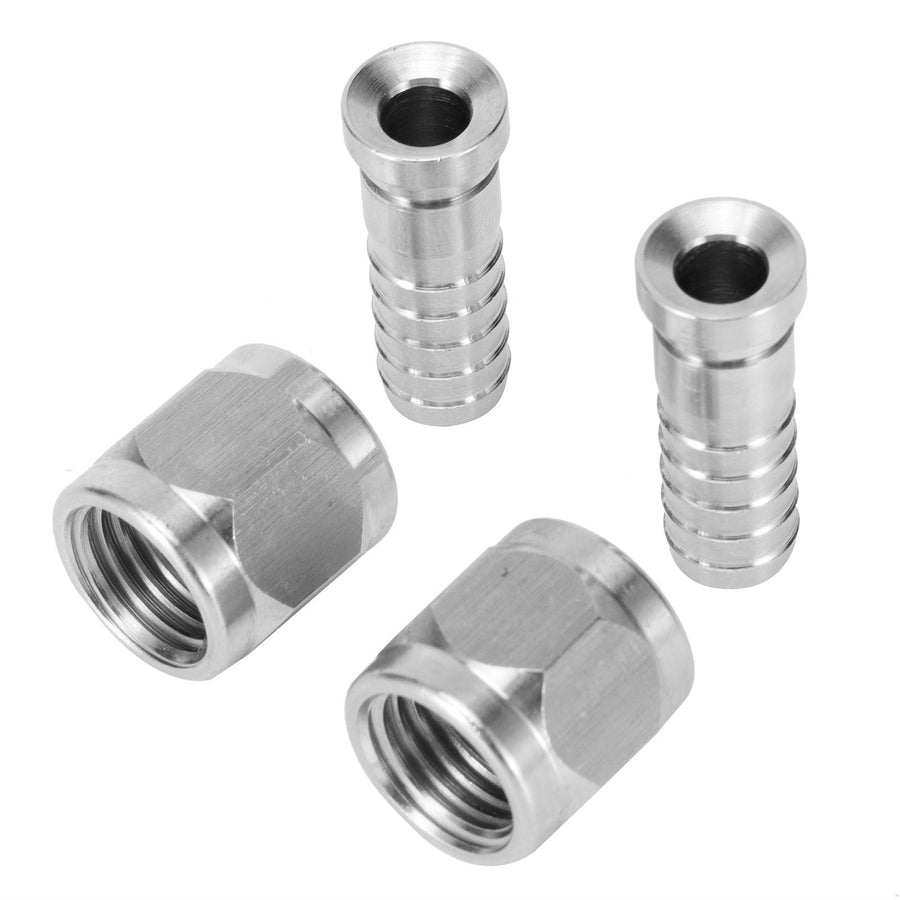 2 Set 8mm Stainless Steel 1/4in 5/16in Nut Barb Connector for Ball Lock Pin Lock Home Brew Fitting