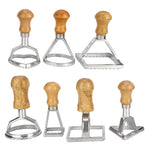 7PCS/Set Dumplings Molds DIY Cookies Cakes Pastry Pasta Stamp Press Cutter Maker Kitchen Attachment