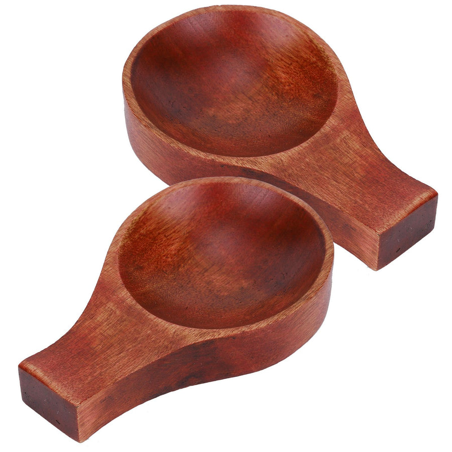 5Pcs Japanese Style Wooden Soy Sauce Seasoning Dish Flavor Spices Plate Tableware Kitchen Tool