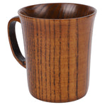 Wooden Water Cup Coffee Mugs with Handle Breakfast Milk Drinking Supplies Home Decoration
