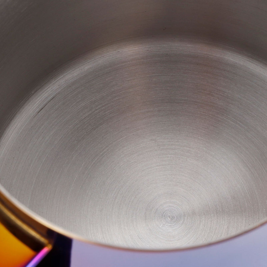 Japanese Style Stainless Steel Colorful Coffee Jug Milk Frothing Cup Latte Art PitcherColorful Blue 600ml