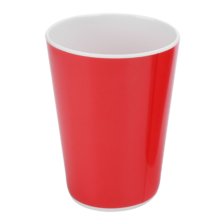4PCS Imitation Ceramic Water Cup Drinking Mug for Office Home Bar Restaurant SuppliesRed