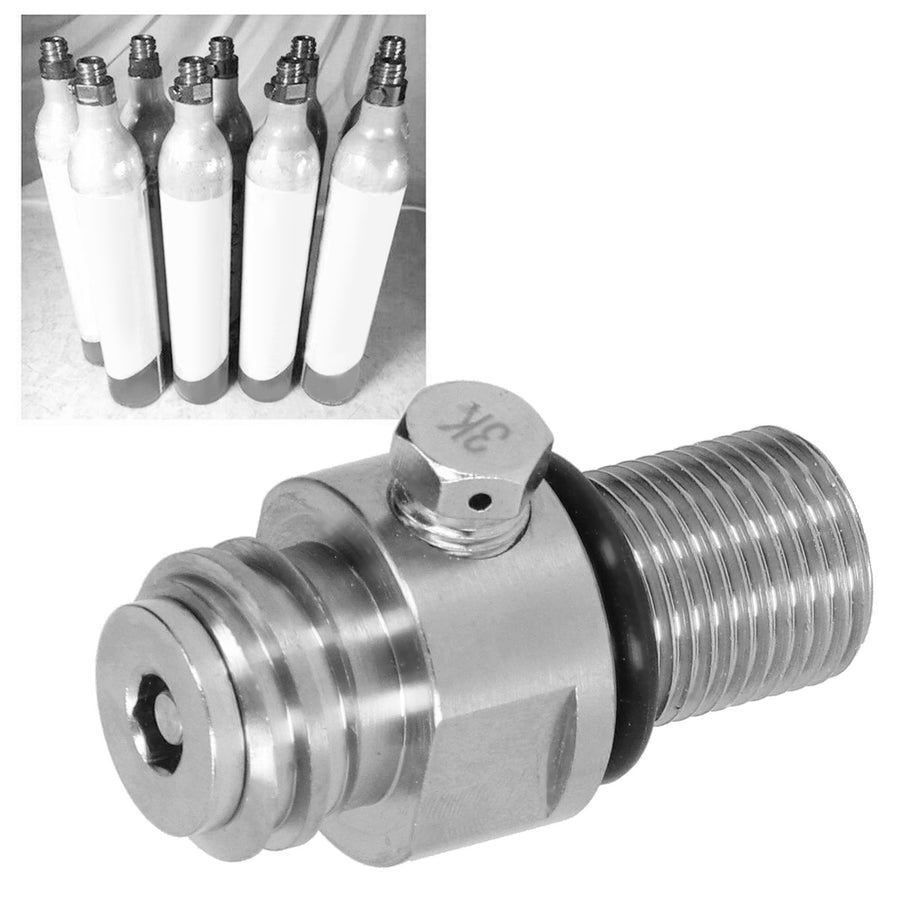 Soda Cylinder Valve Electroplating Brass CO2 Valve Adapter for M18x1.5 Tanks Accessory
