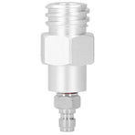 CO2 Tank Adapter Quick Disconnect Connector Replacement for Soda Supplies Silver