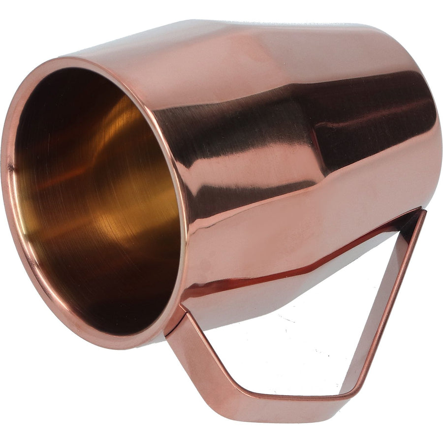 Mug Cup 304 Stainless Steel Double Layer Diamond Surface European Coffee Water Cup with HandleRose Gold