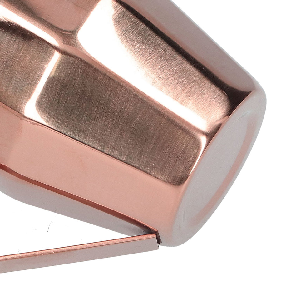 Mug Cup 304 Stainless Steel Double Layer Diamond Surface European Coffee Water Cup with HandleRose Gold