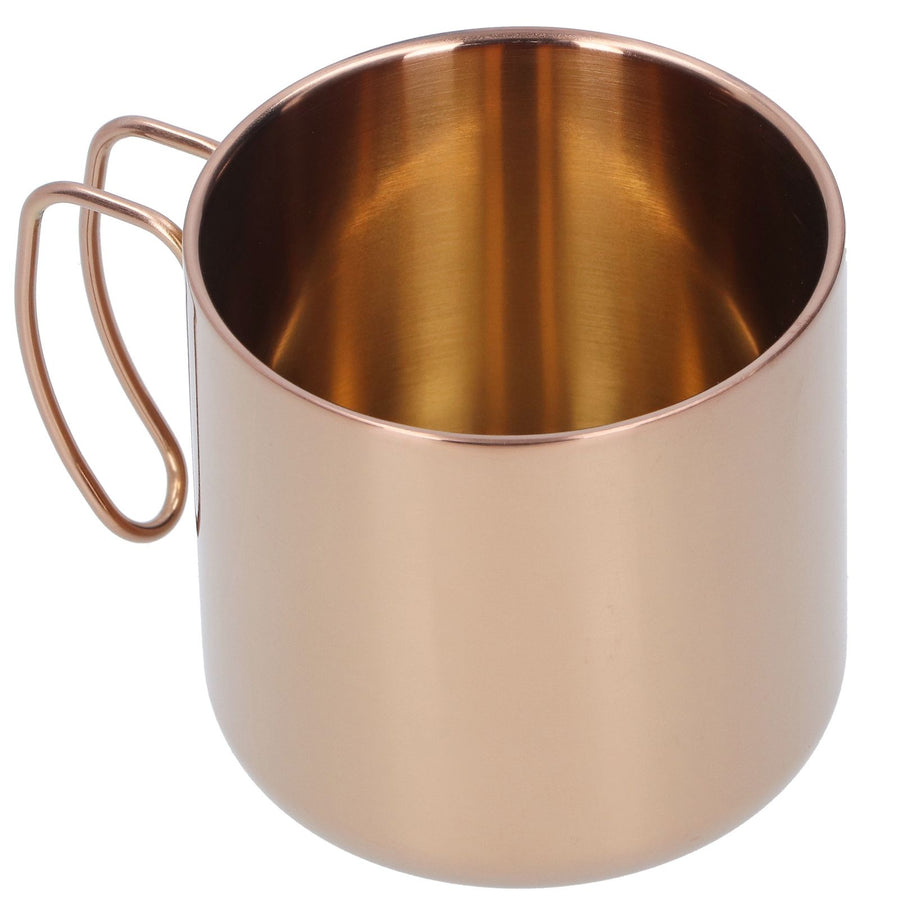 400ml Coffee Mug 304 Stainless Steel Drinkware Portable Tea Cup for Bar Home Office without LidRose Gold