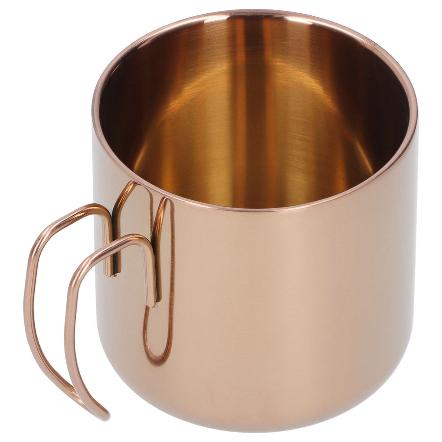 400ml Coffee Mug 304 Stainless Steel Drinkware Portable Tea Cup for Bar Home Office without LidRose Gold