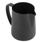 Coffee Latte Cup Black Matte 304 Stainless Steel Milk Frothing Cup Coffee Art Making AccessoriesSwan Pattern 400ml