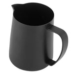 Coffee Latte Cup Black Matte 304 Stainless Steel Milk Frothing Cup Coffee Art Making AccessoriesSwan Pattern 400ml