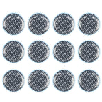 12PCS Salad Plate HighGrade Imitation Porcelain Dinnerware Tableware for Home Use(Dark Blue Dot )