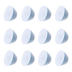 12PCS 6in Salad Bowls Food Serving Bowls Imitation Porcelain Dinnerwar TablewareDark Blue Grid