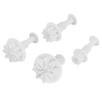 4Pcs Cake Decorating Molds Flower Pattern Fondant Cutter Mold DIY Baking Utensils