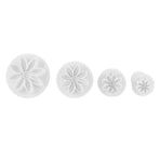 4Pcs Cake Decorating Molds Flower Pattern Fondant Cutter Mold DIY Baking Utensils