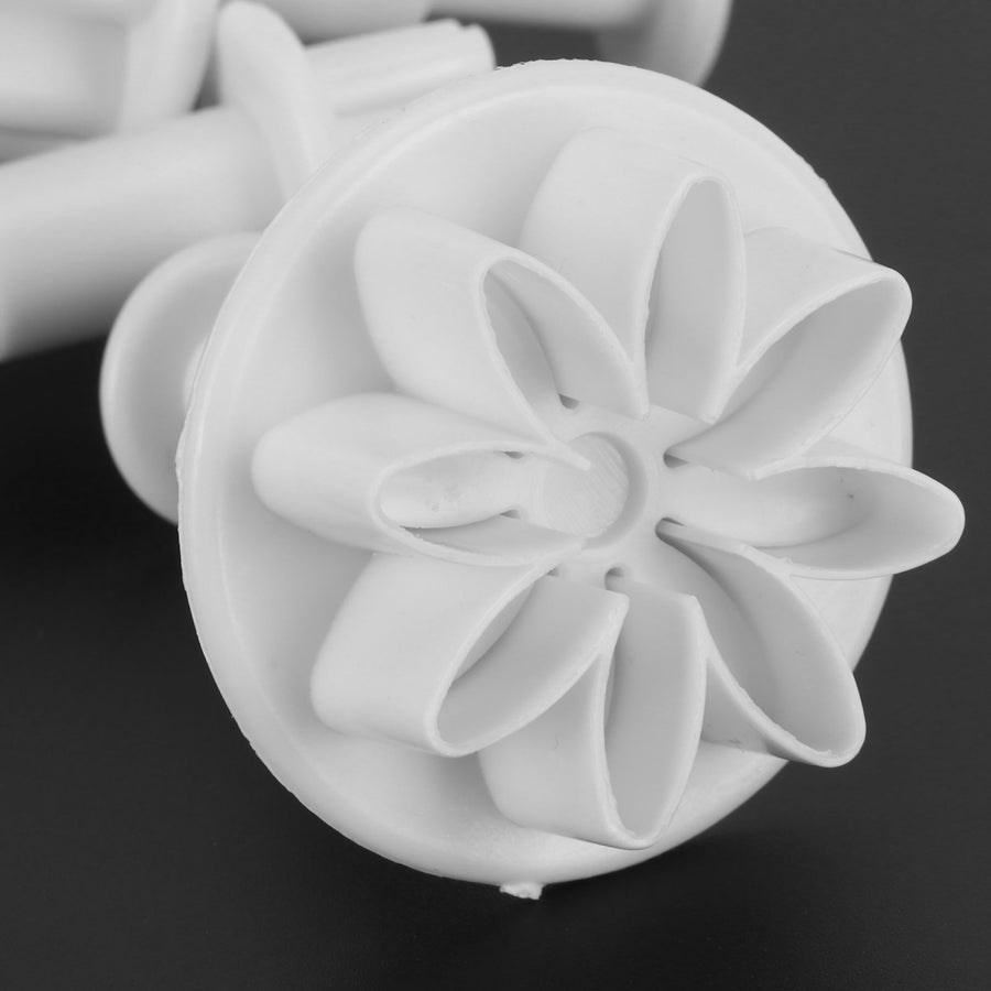 4Pcs Cake Decorating Molds Flower Pattern Fondant Cutter Mold DIY Baking Utensils