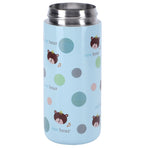 Cartoon Animal Water Cup 304 Stainless Steel Originality Bounce Button Mug for FemaleBlue 350‑500ml