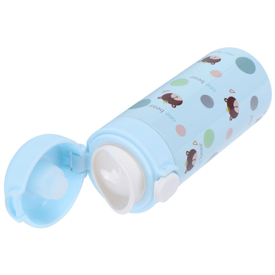 Cartoon Animal Water Cup 304 Stainless Steel Originality Bounce Button Mug for FemaleBlue 350‑500ml