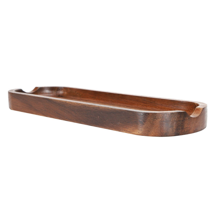 Teak Spatula Shovel Storage Tray Food Grade Cooking Shovel Holder Base for Kitchen