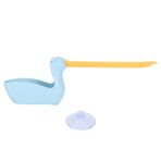 Dish Cloth Sponge Holder Multifunction Towel Rack Rag Hanger with Suction Cup Kitchen AccessoryLight Blue
