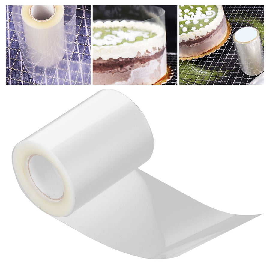 Disposable Mousse Edge Transparent Cake Surrounding Wrap Film Collar Kitchen Accessory6cmx10m