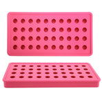 40 Holes Silicone Ice Ball Maker Mold Ice Cubes Tray Mould for Party Bar AccessoriesRose Red