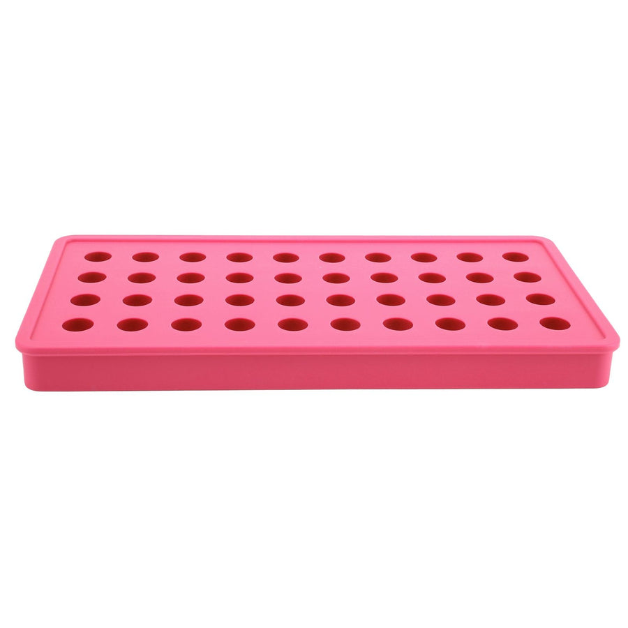 40 Holes Silicone Ice Ball Maker Mold Ice Cubes Tray Mould for Party Bar AccessoriesRose Red