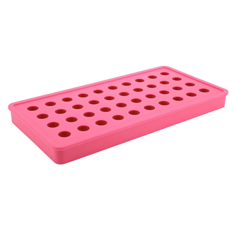 40 Holes Silicone Ice Ball Maker Mold Ice Cubes Tray Mould for Party Bar AccessoriesRose Red