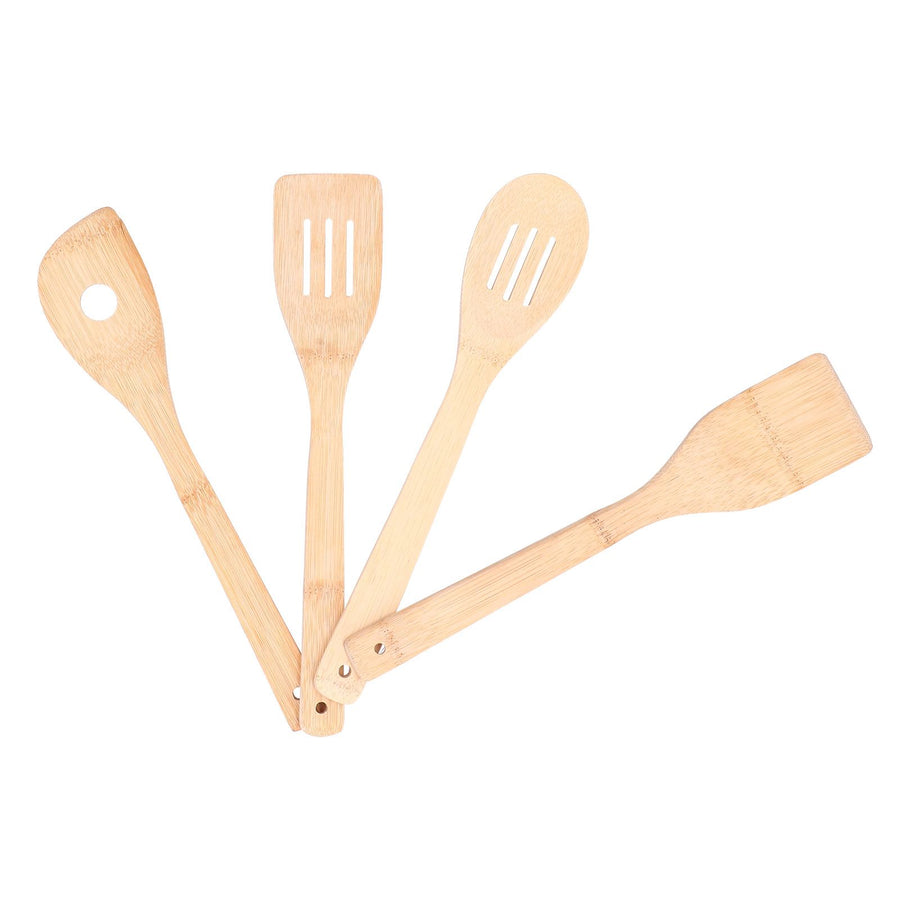 4Pcs/Set Cooking Spoon Square Spatula Circular Slotted Spatula Kitchen Utensil for Home