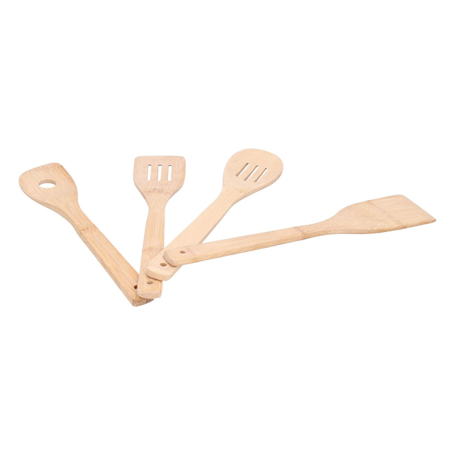 4Pcs/Set Cooking Spoon Square Spatula Circular Slotted Spatula Kitchen Utensil for Home